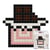 Kit mosaïque DIY pixel art - Chocolat - Classique