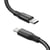 LinQ Câble Lightning vers USB-C PD 35W 4A Rangement Aimanté Auto-Enroulant 1.2m Noir