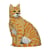 Chat Tigré roux assis | JEKCA | 14 ans et +
