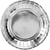 6 Assiettes Argent Ø18 cm - En carton
