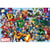 Puzzle comics heros marvel : hulk spider man flash captain american 1000 pieces - collection super heroes - educa 15193