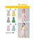 Patron Simplicity 1456 (7785) - Robe fille avec choix de corsages et chapeau taille n°FR 7-14