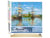 Peinture par Numéro Figured'Art - Bateaux Navigant sur la Seine à Rouen - Monet - Kit de Loisir Créatif DIY Numéro d'Art Complet - 40x50cm toile roulée + châssis en bois à monter