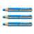 Lot de 3 crayons de couleur STABILO Woody 3 en 1 extra large - Bleu cobalt moyen