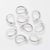 20 Crochets boules d'oreilles DORMEUSES argentés en Acier Inoxydable 304 - 16 x 10 mm