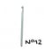 Crochet - 17cm - n°12 à 15 - plastique - Distrifil taille n°12