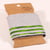 Bande Bord côte Oeko-Tex Gris Rayures Vert fluo chiné