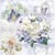 4 serviettes en papier découpage collage 33 cm FLEUR PAPILLON FLSS 201