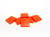 Carreaux mosaïque Orange Pixel art - Classique - Lot de 90
