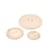 Lot de 3 boutons ronds 2 trous classique ivoire