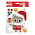 Stickers gel Noël pour fenêtre - Chouette de Noël