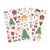 Gommettes de Noël Famille casse noisette 0,4 à 7,7 cm 118 pièces