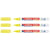 Lot de 3 Marqueurs craie liquide EDDING - Jaune fluo - Pointe ronde 1-2 mm