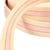 Bobine 20m sangle 3 bandes fil métal coton 30mm rose clair