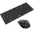 Pack Clavier & Souris sans Fil Compact - Wireless avec Smart Dongle 2.4Ghz - Design Ultra Slim - Ergonomique - Compatible sur Windows - AZERTY Noir