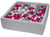 Piscine à balles pour enfant, 90x90 cm, Aire de jeu + 450 balles perle, rose, gris - Velinda