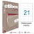 Lot de 5 boîtes 2100 étiquettes n°21 Etibox Apli 119752