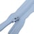Fermeture fine à glissière non séparable polyester bleu ciel spirale 4mm
