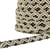 Bobine 25m galon zig zag métal 13mm Noir