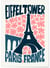 Affiche Paris 5 Tour Eiffel | A3 : 29,7x42cm