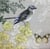 Lot de 4 serviettes en papier découpage collage 33 cm OISEAU FLEUR PAPILLON