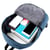 Sac À Dos Ordinateur Multifonction Respirant Grande Capacité Anti-Vol Léger Gris YONIS