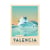 Affiche 50x70 cm - Valencia - Olahoop Travel Posters