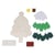 Kit de Noël Sapin en bois à décorer 17,5 x 11,5 x 3 cm