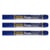 Lot de 3 marqueurs permanents pointe biseautée 2-4mm - PENTEL - Bleu