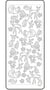 Planche de stickers peel off doré animaux et végétation de la fôret