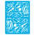 Pochoir plastique souple réutilisable 18,5 x 14,5 cm Fabrika Decoru TEXTURE 366