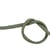 Bobine 25m cordon tresse métallisé vert/or 6mm