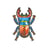 Ecusson thermocollant insecte scarabée 6x4cm
