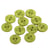 Lot de 3 boutons 2 trous garçon 15mm Vert clair