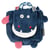 Sac à dos velours maternelle Les Déglingos 25 CM Hippo