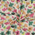 Tissu Popeline de Coton Bio Jennifer Bouron fleurs sur fond Ecru