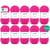 10 pelotes de laine - Rose - 44 - 100% acrylique - 3,5/4,5 mm - Gründl - Lisa Premium
