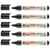 Lot de 5 marqueurs permanents - EDDING - EcoLine 21 - noir - pointe ronde 1,5-3 mm