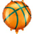 Ballon Aluminium Hélium Basketball - 35 cm