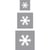 Perfor. fantaisie Kit: Flocons de neige, 1,6cm+2,54cm+3,81cm, 3 pces