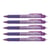 Lot de 5 Stylos roller rétractables Frixion Ball Clicker 0,50 mm Violet