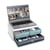 Module organisateur bureau Support d'écran  avec serrure 2 petits + 1 grand tiroirs MoovUp Riviera Vert d'eau - CEP