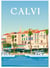 Affiche ville Calvi | A3 : 29,7x42cm
