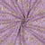 Tissu Coton indien Block print Fleuris Jules sur fond Parme