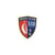 Lot de 3 écussons thermocollants blason nautique yacht club 64 4,1cm x 4,2cm