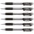 Porte-mines PENTEL Fiesta II - Pointe 0,7 mm - Corps noir - Lot de 6