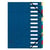 Trieur HARMONIKA® à fenêtres avec élastiques véritable carte lustrée 12 compartiments - Couleurs assorties - x 6 - Exacompta