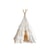 Tente Tipi avec volants Shabby Chic - Beige, Blanc