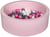 Piscine à balles Aire de jeu + 150 balles rose blanc,rose clair,gris - Velinda