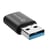 Swissten Adaptateur USB Mâle 3.0 vers USB-C Transfert de Données et Charge Noir